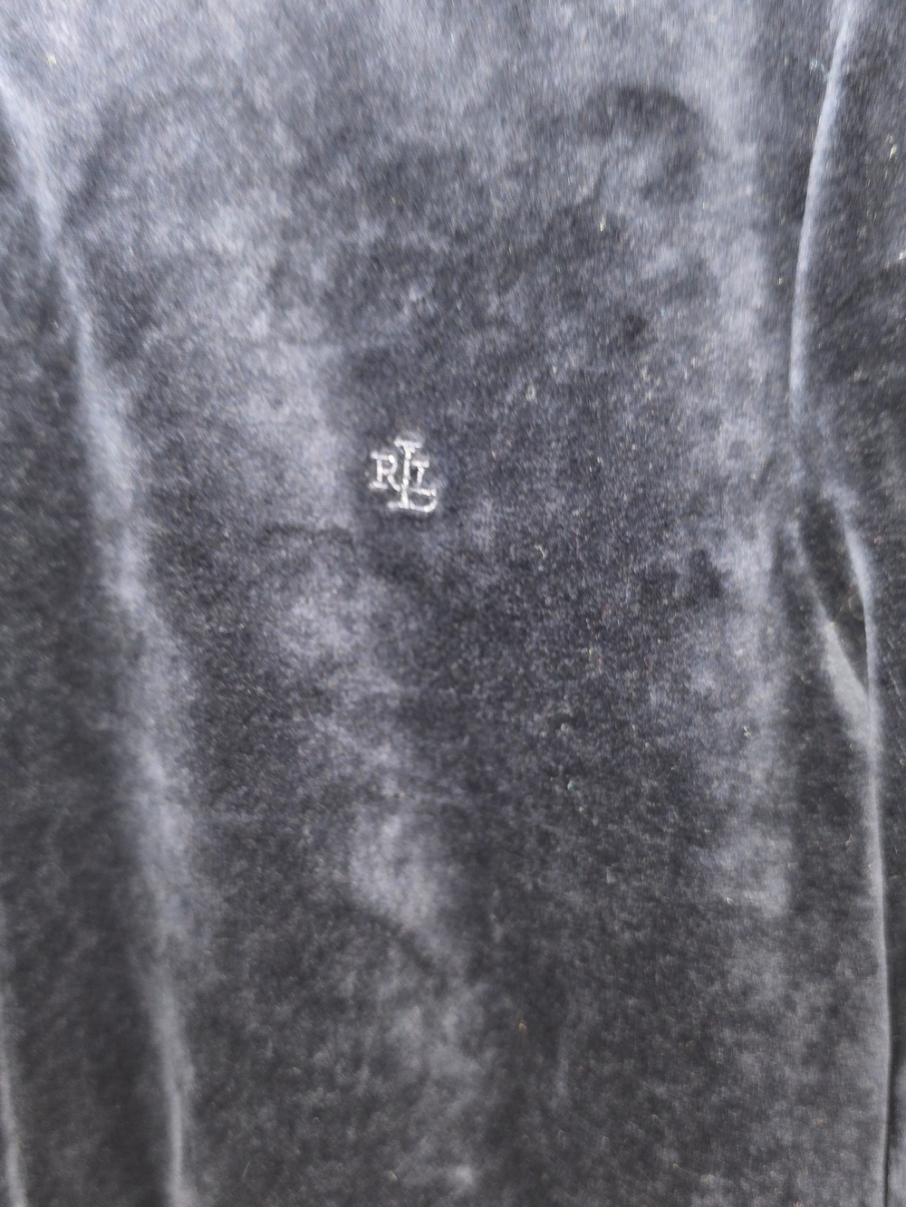 Ralph Lauren Velvet Bomber Jacket with Brown Faux Fur Collar - Picture 2 of 13